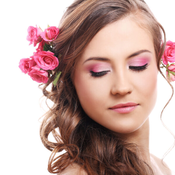 Pink Flower Makeup